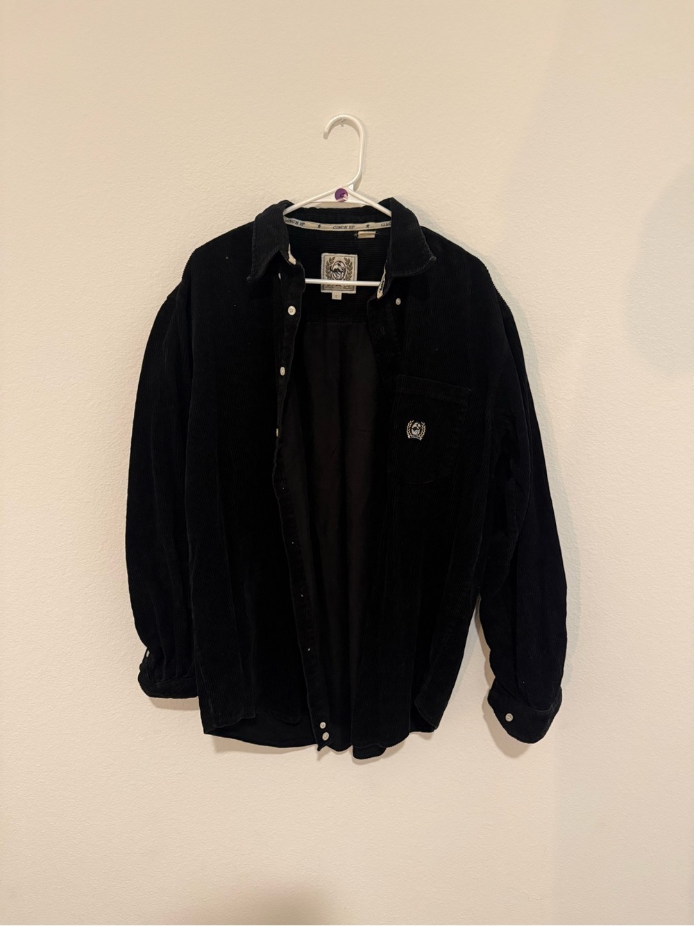 Cinch Black Corduroy Button-Up Shirt Men’s L